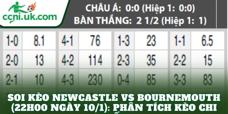 Soi kèo Newcastle vs Bournemouth (22h00 ngày 10/1): Phân tích kèo chi tiết